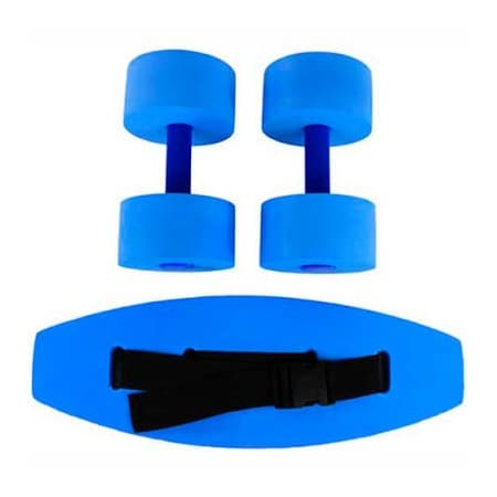 Fabrication Enterprises CanDo Standard Aquatic Exercise Kit (Jogger Belt, Hand Bars), Small, Blue 20-4210B